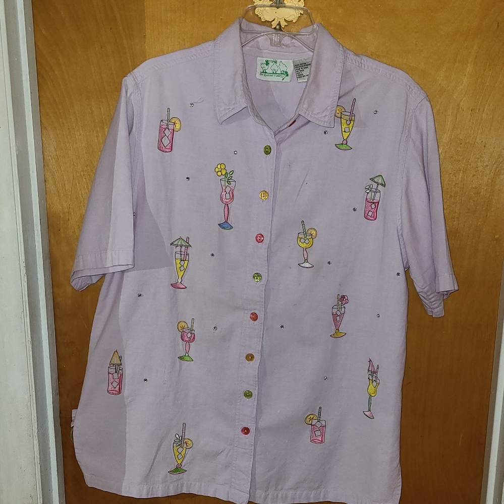 Shirt THE QUAKER FACTORY Accents : Embroidered Button down